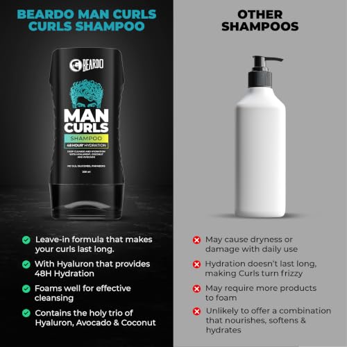 BEARDO Store Beardo Man Curls Shampoo 200ml - Image 7