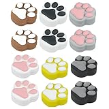 MIAO YUAN 12 PCS Cat Paw Food Grade Silicone Wax Containers Solid paste box Painting Palette Multi-f