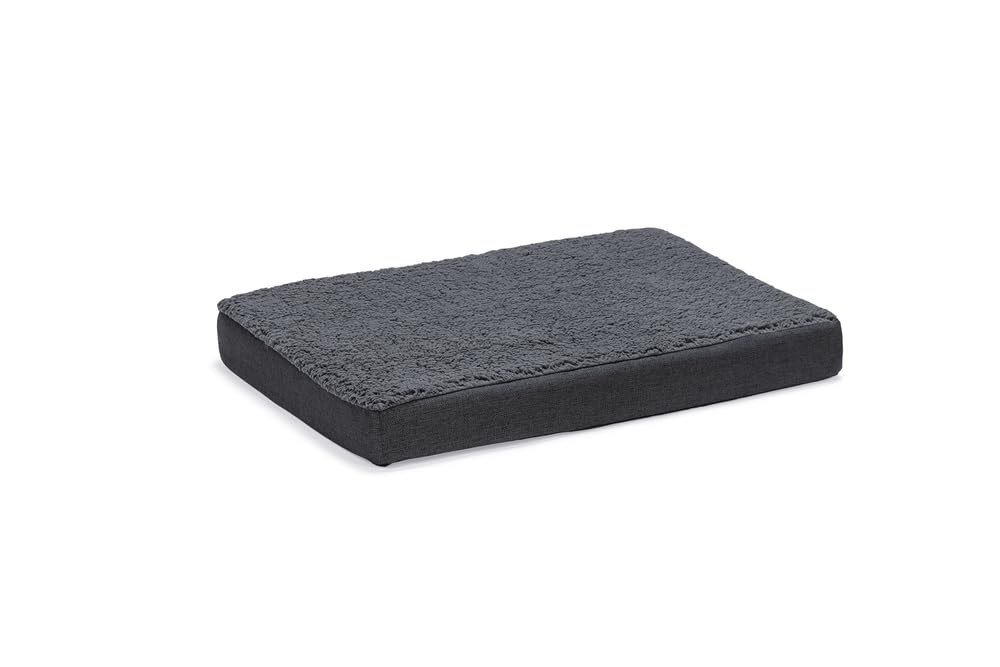 Beeztees Zira Cama ortopédica para Perros, Gris Oscuro, 75 x 50 x 9 cm
