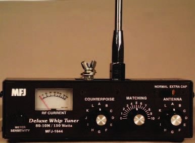 MFJ-1644 Whip tuner/Art.Gnd, 80-10M, 150W