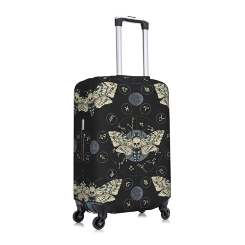 Travel Luggage Cover Spandex Suitcase Protector Bag,Butterfly Zodiac Circle Double-Sided Printed Fits 18-32 Inch Luggage, Suitcase Sleeve For Kid And Adult,Medium3