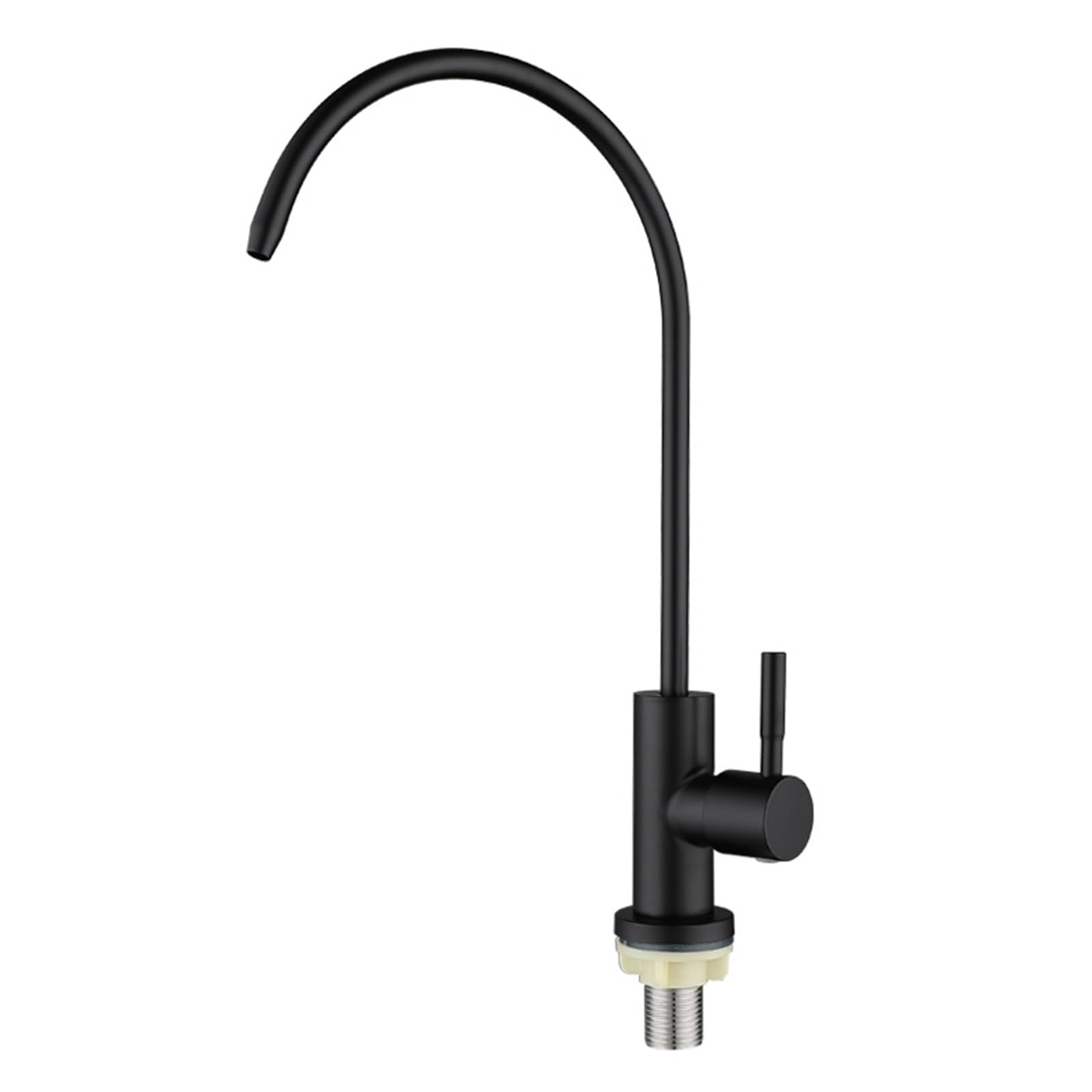 WDSOPK faucet Black Swan Neck Kitchen Sink Faucet Filter Tap