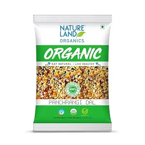 Natureland Organics Panchrangi Dal / Mix Dal 1 Kg - Organic Healthy Pulses