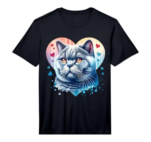 Mens British Shorthair Cat Lover British Shorthair Performance T-Shirt