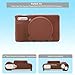 Frevyve Case for Canon PowerShot SX740 HS, SX730 HS Camera, Soft Silicone Protective Case, Slim Fit Sleeve with Removable Lens Cover and Screen Protector Accessories, Anti-Scratch (Dark Brown)