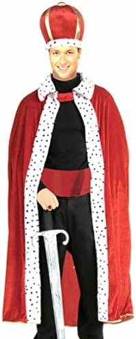 Rubies Men's King Robe and Crown Set