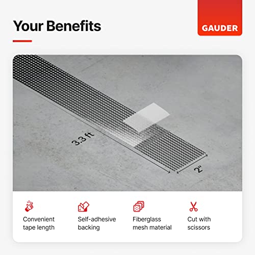 Gauder Window Screen Repair Tape (2” X 3.3 Ft) | Fiberglass Repair Kit | Window Screen Repair Kit | Net Mesh Repair Tape #TOP1