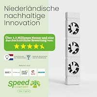 SpeedComfort Heizkörper Ventilator 3er Set – 3 Stück Heizkörperventilatoren - energieeffizienter Heizungsventilator - Bis zu 22% Energieeinsparung - Geräuscharm (Packung mit 2) – Ansicht 8
