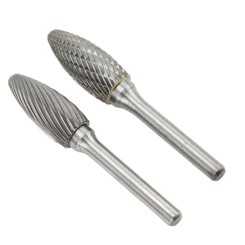 Fresas de carburo simple y doble corte 14mm, juego 2 piezas miniatura 7