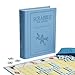 WS Game Company Scrabble for Juniors Vintage Bookshelf Edition: Linen Fabric-Wrapped Book Case — Educational Scrabble Jr. Board Game for Kids and Families (2-4 Players, Ages 5+)