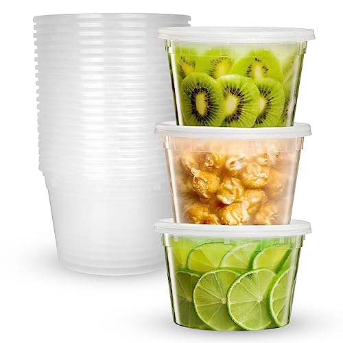 16 Oz Deli Plastic Containers With Lids