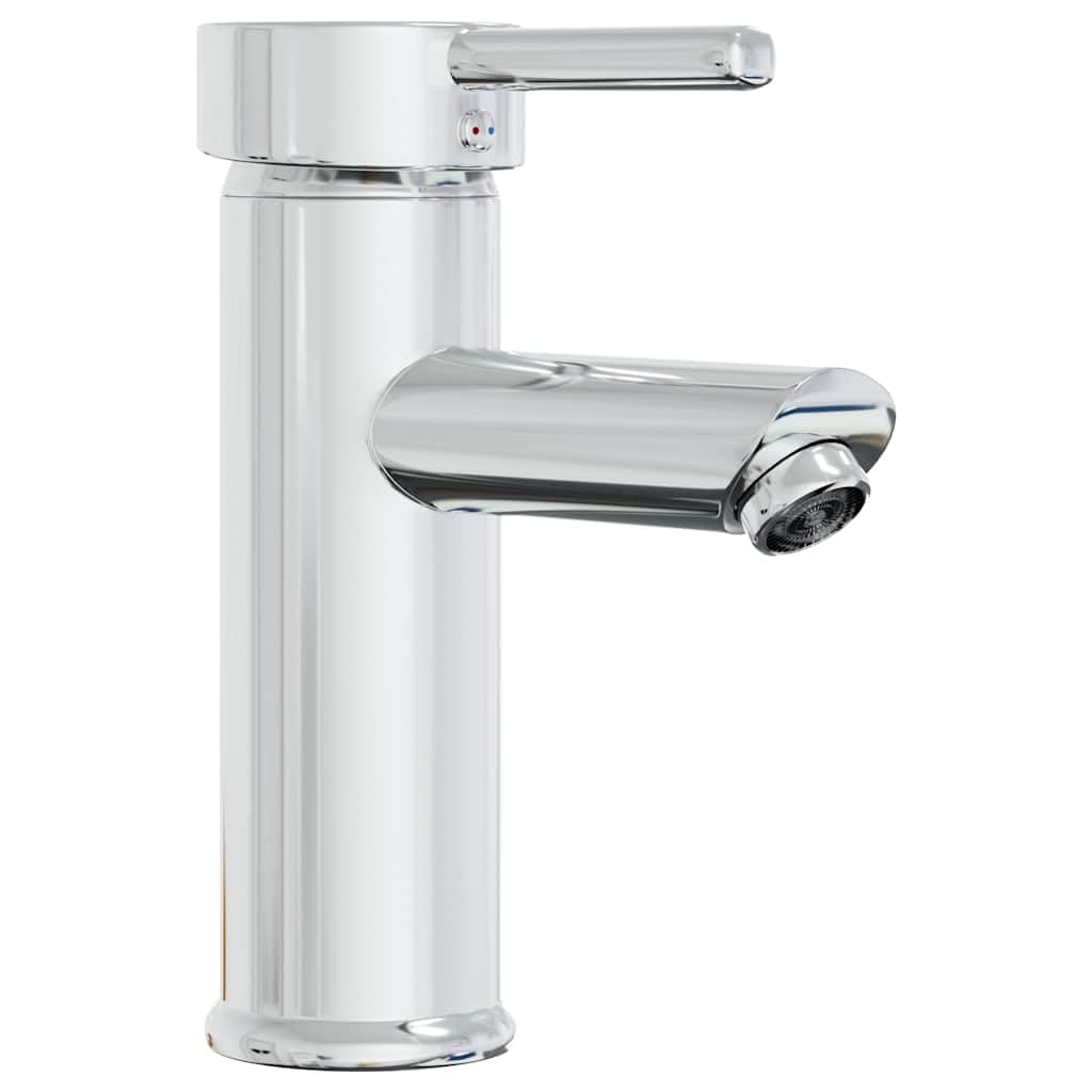 vidaXL Lavabo empotrado con grifo cerámica blanco 81x39x18 cm