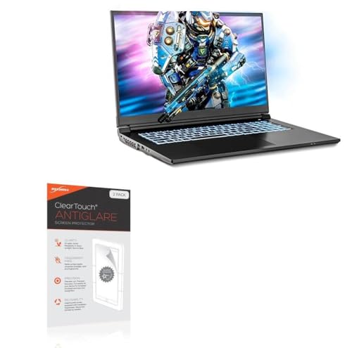 BoxWave Screen Protector Compatible With Sager NP7881E - ClearTouch Anti-Glare (2-Pack), Anti-Fingerprint Matte Film Skin