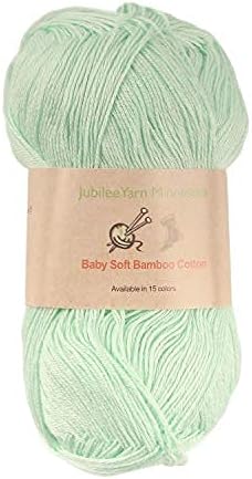 JubileeYarn Baby Soft Bamboo Cotton Yarn - Shades of Brown - 4 Skeins