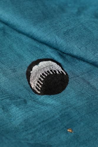 Taneira blue pure silk saree in pure silk – image 6