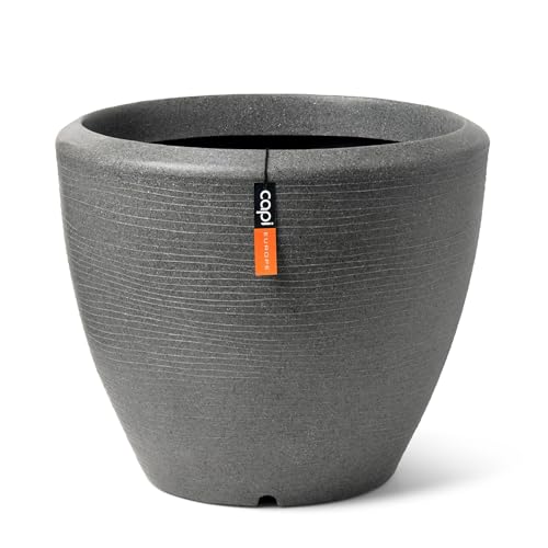 Capi Europe - Blumentopf Kugel Arc Granite - 60x48 - Anthrazit - Blumentopf...