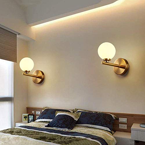 Lámpara de pared nórdica dorada para eliminar esquinas oscuras en salones y dormitorios 3