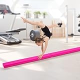 7FT 2.1M Folding Gymnastics Balance Beam for Kids – Gymnastics Equipment for Home Girls, Non-Slip Suede Surface, Portable & Foldable Gymnastic Beam for Training, Beginner to Pro (Rose Red) - Image 8