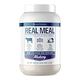 Real Meal by NutraOne - Perfect Meal Replacement Powder for Everyday Goals | Including Whey Protein, Coconut Oil, and Gluten-Free Oats* (Blueberry – 2.6 lbs.)