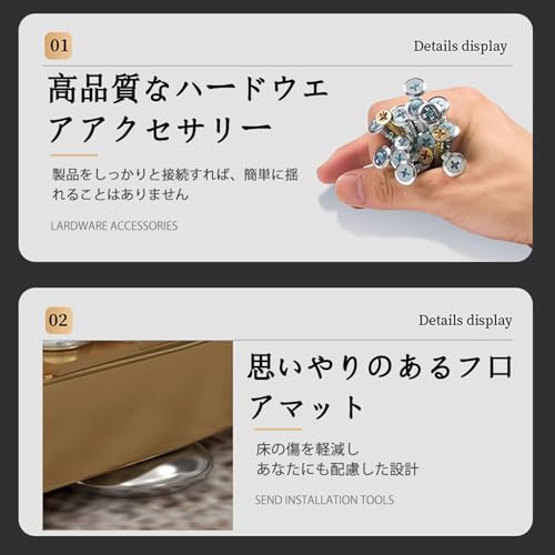 ローテーブル 収納付き センターテーブル リビング テーブル おしゃれ 大きめ 2段デザイン コーヒーテーブル 広々とした表面 楕円形 頑丈 組み立て簡単 家庭 リビングルーム オフィスでの使用に最適 [5]