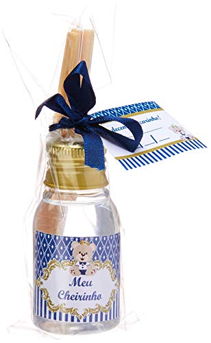 30 Aromatizador Urso Azul Marinho Lembrancinha de Maternidade Chá de Bebe, inova Baby, Azul Marinho,