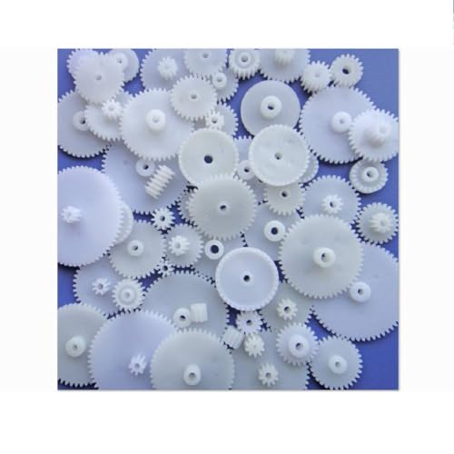 58PCS Small Gears Set Plastic Gears Module 0.5 for DC Motor DIY Model Toys RC Car Robot by URIMPAVIDO - Used condition - US$5.23