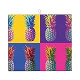Entretien facile : vous pouvez laver ce tapis d'impression coloré à motif ananas à la main ou à la machine, ce qui est pratique pour un nettoyage quotidien. Utilisez un séchage à basse température et évitez l'eau de Javel pour préserver sa texture et sa couleur. Il est facile à entretenir, de sorte que vous n'avez pas à consacrer beaucoup de temps à l'entretien.