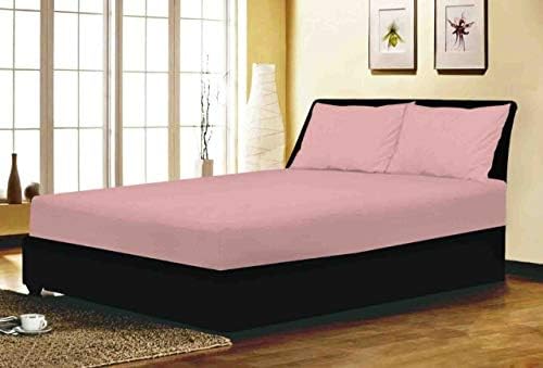 XXR Full Fitted Sheet Bed Sheets 100% Poly Cotton Single Double King Super King Size (Royal Blue, Pillow Case)