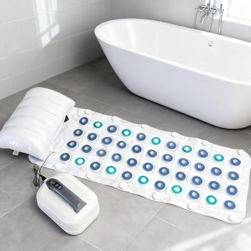 Tapis de massage hydro pour baignoire avec télécommande et 6 programmes - 2
