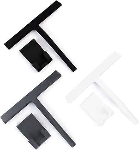 Miniatura 8 de KAUKKO - Escobilla de ducha multiusos para puertas de ducha, baño, ventana y vidrio de automóvil, mango ergonómico antideslizante (blanco)