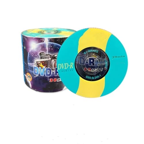 50 Pack 3' 8cm Mini Recordable Blank DVD-R Discs Disk for DVD VCR Video Camera 1.4GB/30min 1-8X
