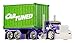 CarTuned™ Rig$ Container Case- Sneaky Pete, Purple and Green DieCast Truck, Style 2
