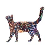 BeeSpring Animal Brooch Fashion Retro Acrylic Cat Brooch Walk Upright