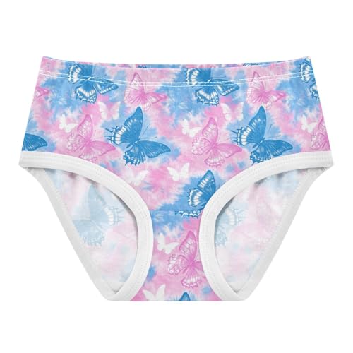 Girls Underwear Soft Cotton Tie Dye Butterfly Kids Panties in Sizes 2/3t, 4t, 5t, 6 and 8