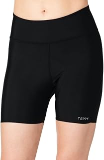 Terry Women's Chill 5 Inch Inseam Padded Compression Cycling Short - Seamless Leg Bands