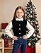 Girl Knit Sweater Cardigan Vest Sleeveless Button Down School Uniform Sweater Vest, 9-10Y, Black