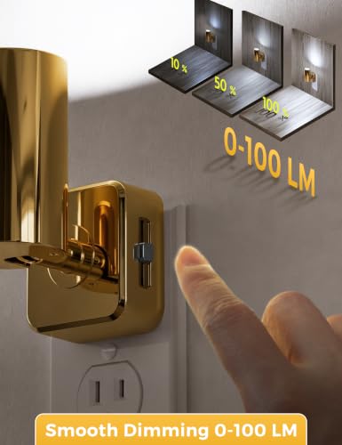 Image of L LOHAS LED Night Lights Plug into Wall,[2-Pack] Wall Spot Lights Indoor | Dusk to Dawn Sensor,5000K Daylight White, Night Lights,for Home Decor Party Bathroom,Hallway