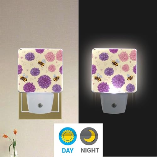 Lámpara de noche LED con sensor de luz automática miniatura 4