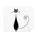 Lovely Black Cat Lover Animal Art Outline Cleaning Cloth Screen Cleaner 2pcs Suede Fabric