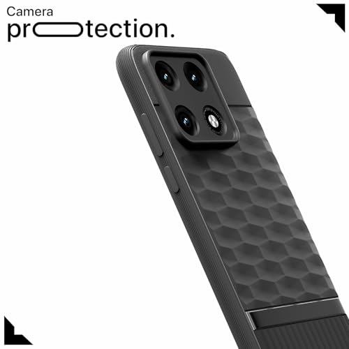 Image of Outlouders Back Cover for Motorola Moto Edge 70 Pro 5G | Full Camera Protection | TPU Soft Flexible Shockproof Bumper Case (Black)