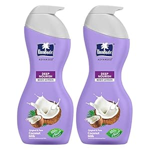 Parachute Advansed Deep Nourish Body Lotion for Women & Men, Dry Skin, 400ml (Pack of 2) | Pure Coconut Milk, 100…