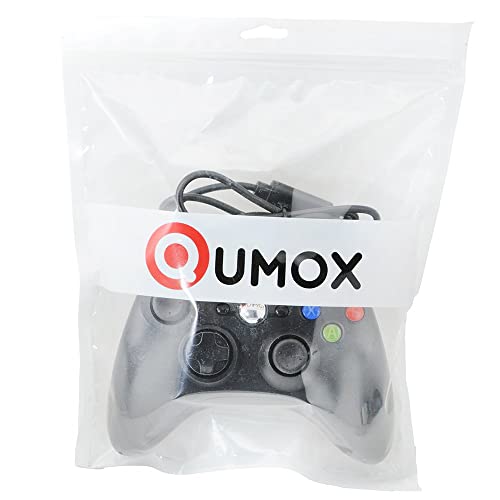 QUMOX Contrôleur Filaire USB Pad Joystick Joypad Gamepad Jeu Controleur Manette pour Xbox 360 Slim et PC Ordinateur Portable Windows 7