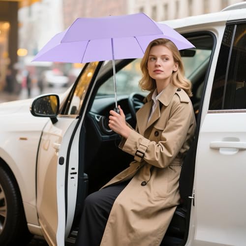 Lejorain Compact Collapsible Umbrella Tiny - Auto Open Close Light Weight Strong Wind Resistant Big Umbrella for Rain and Wind Gifts — view 2