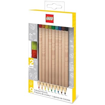 Office Product Lego 9 Pack Colored Pencils Book