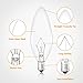 Brightever Vintage Incandescent Light Bulbs 40Watt B10 380 Lumens, Clear Dimmable E12 Edison Candelabra Lightbulbs, Decorative Candle Bulbs for Chandeliers, Ceiling Fan, 2500K Warm White 12-Pack