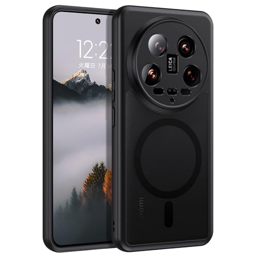 DUEDUE Xiaomi 14 Ultra 5G �P�[�X MagSafe�Ή� �}�O�l�b�g���� �u���b�N ���C�����X�[�d �V���I�~14 Ultra �P�[�X ��̌^ ���^ �}�b�g�� �����Y�ی� �w��h�~ �ϏՌ�