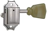 Golden Gate F-2211 Vintage Acoustic Guitar Tuners - 6 Individual (3+3) - Nickel