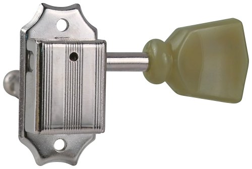 Golden Gate F-2211 Vintage Acoustic Guitar Tuners - 6 Individual (3+3) - Nickel