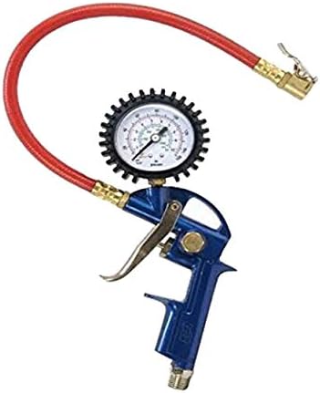 Tire Inflator, 3-in-1 Inflation Gun, Locking Chuck and 2-inch Gauge