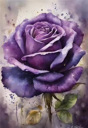 Tableau Perle Diamond Painting Fleur Pourpre : le cadeau créatif parfait pour adultes
